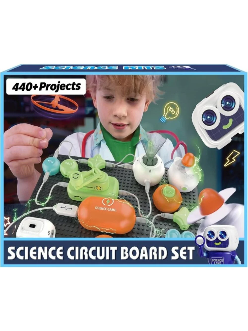 STEM Science Kits for Kids - 16 Circuit Parts, Fun Educational Toys for Learning